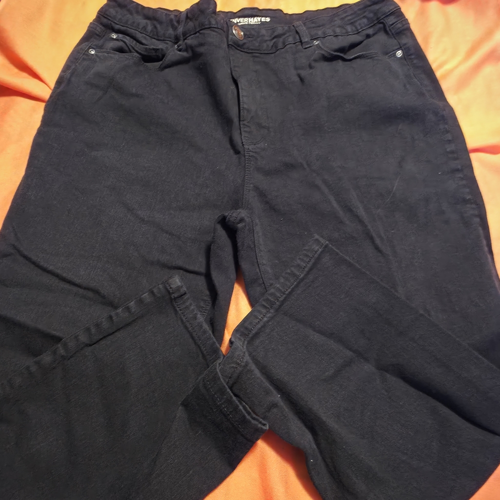 4/$25 Deal! Denver Hayes Black Curve-Tech High Rise Cropped Jeans